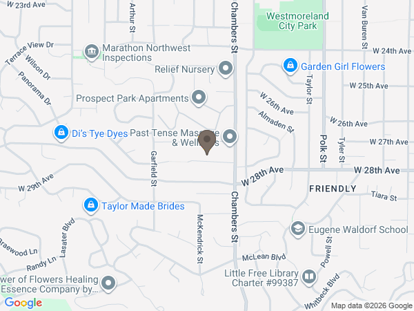 Map showing location of Cross Point Consultants