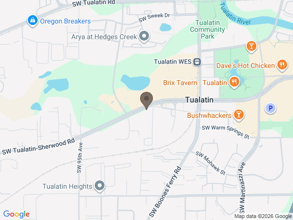 Map showing location of Crown Cremation Services: Tualatin