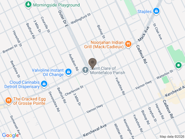 Map showing location of Charles Verheyden Funeral Homes, Inc.