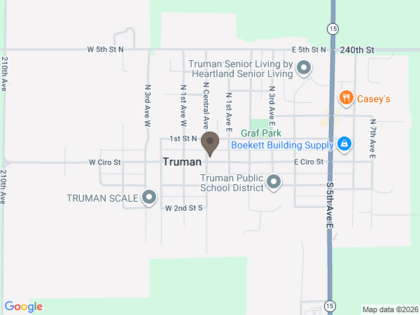 Map showing location of Zaharia Family Funeral & Cremation Service