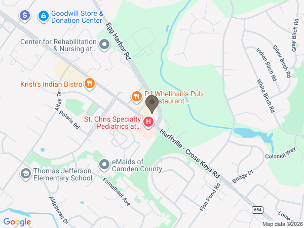 Map showing location of McGuinness Funeral Home: Sewell